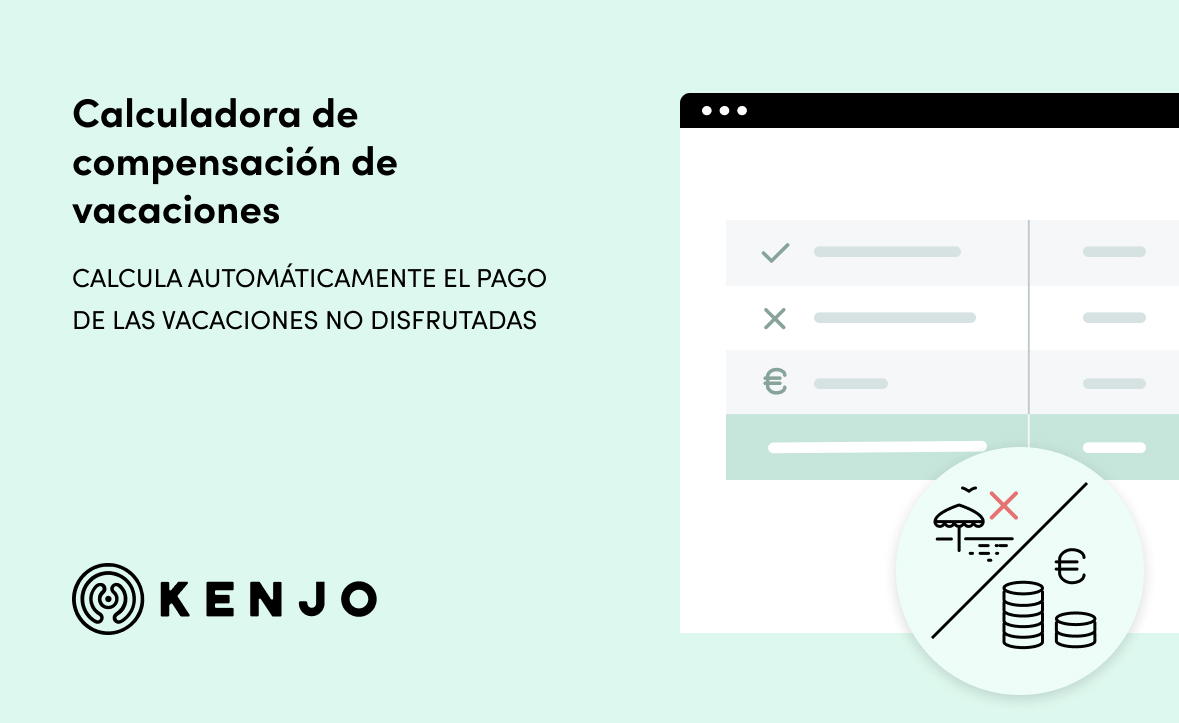 Calculadora del pago de vacaciones restantes | Kenjo